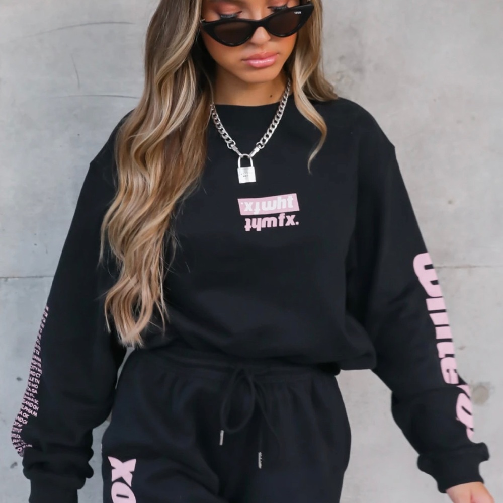 White Fox Boutique On The Road Oversized Crewneck